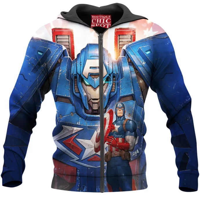 Captain America Zip Hoodie