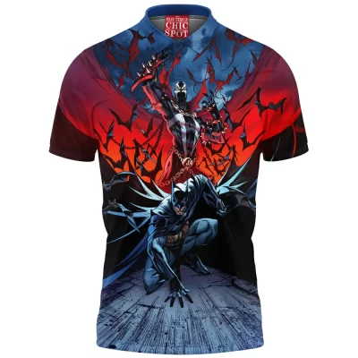 Batman Polo Shirt, Comic Polo Shirt, Spawn Polo Shirt