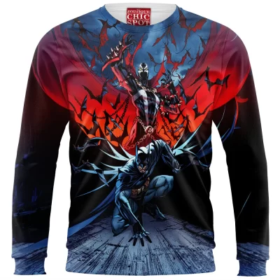 Batman Zip Sweatshirt, Spawn Zip Sweatshirt, Comic Zip Sweatshirt