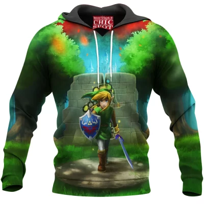 Game Hoodie, The Legend of Zelda Hoodie, Zelda Link Hoodie