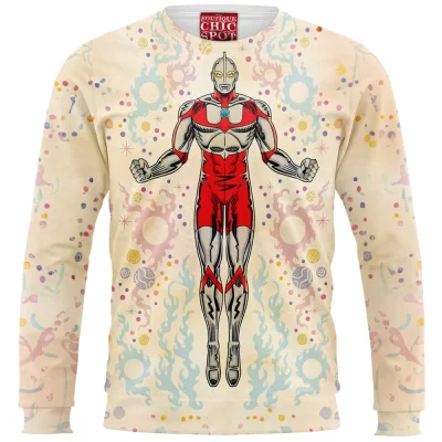 Anime Zip Sweatshirt, Ultraman Zip Sweatshirt