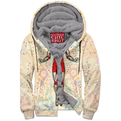 Anime Zip-Fleece-Hoodie, Ultraman Zip-Fleece-Hoodie