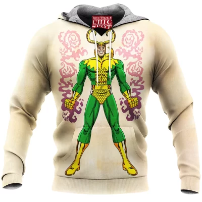 Comic Fleece-Hoodie, Loki Fleece-Hoodie