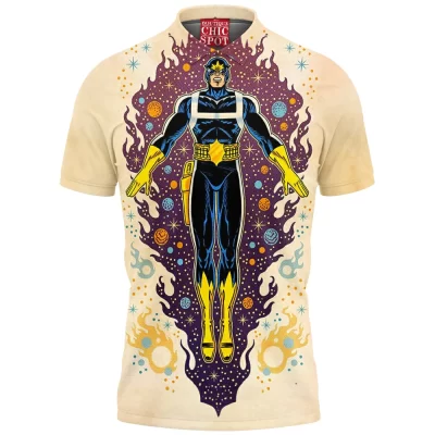 Comic Polo Shirt, Star-Lord Polo Shirt, Guardians of the Galaxy Polo Shirt