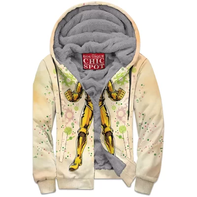 Anime Zip-Fleece-Hoodie, The Space Giants Zip-Fleece-Hoodie