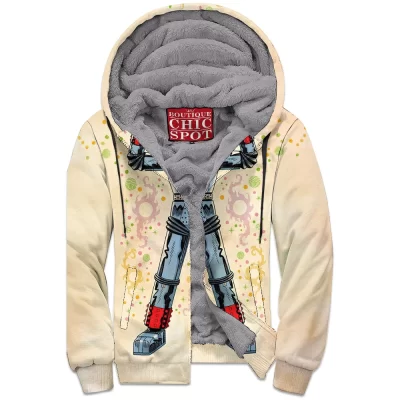 Anime Zip-Fleece-Hoodie, The Space Giants Zip-Fleece-Hoodie