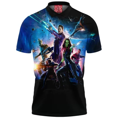 Comic Polo Shirt, Guardians of the Galaxy Polo Shirt