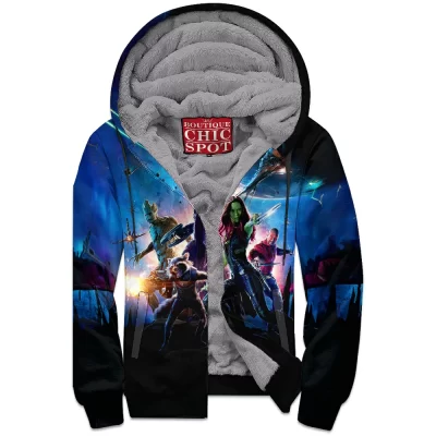 Comic Zip-Fleece-Hoodie, Guardians of the Galaxy Zip-Fleece-Hoodie