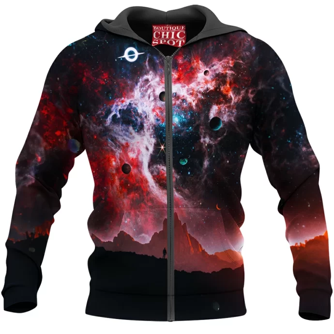 Space Sky Zip Hoodie