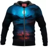 Abstract Zip-Hoodie