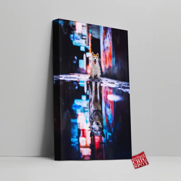 Teen Wolf Reflection Canvas Wall Art