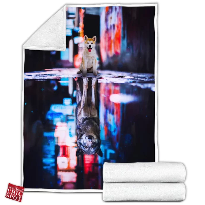 Teen Wolf Reflection Fleece Blanket