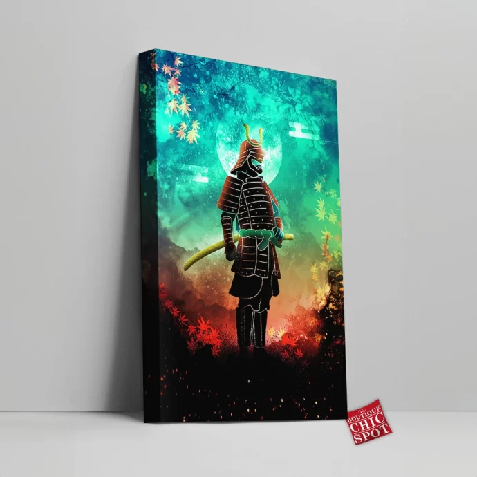 Autumn Samurai Canvas Wall Art