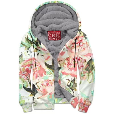Crane Zip-Fleece-Hoodie