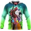 Anime Fleece-Hoodie, Cyberpunk Edgerunners Fleece-Hoodie