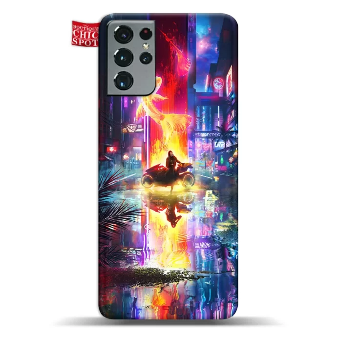 Cyberpunk Reflection Phone Case Samsung