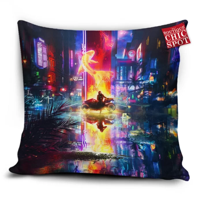 Cyberpunk Reflection Pillow Cover