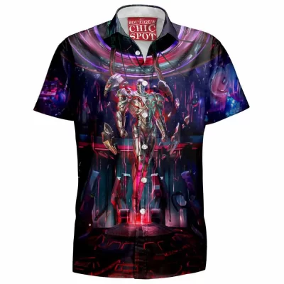 Comic Hawaiian-Shirt, Ultron Hawaiian-Shirt, Iron Man Hawaiian-Shirt