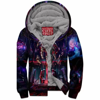 Comic Zip-Fleece-Hoodie, Ultron Zip-Fleece-Hoodie, Iron Man Zip-Fleece-Hoodie