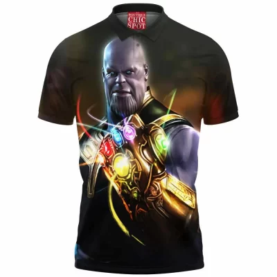Comic Polo Shirt, Thanos Polo Shirt