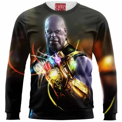 Comic Zip Sweatshirt, Thanos Zip Sweatshirt