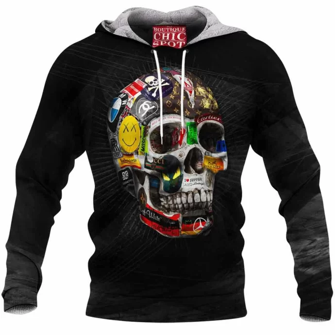 Skull Br Collab Fleece Hoodie