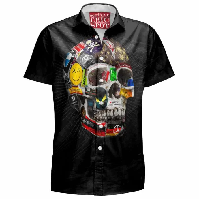 Skull Br Collab Hawaiian Shirt