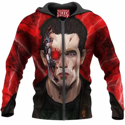 Sci-Fi Zip-Hoodie, Terminator Zip-Hoodie