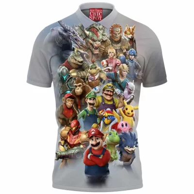 Game Polo Shirt, Super Smash Bros Polo Shirt