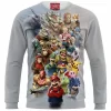 Super Smash Bros Zip Sweatshirt, Game Zip Sweatshirt
