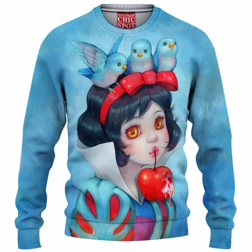 Snow White Knitted Sweater