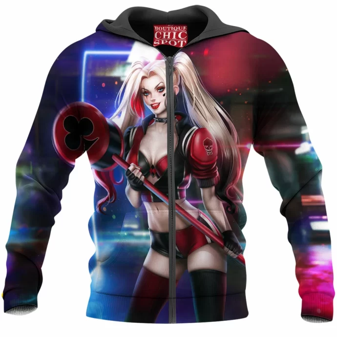 Harley Quinn Zip Hoodie