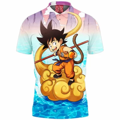 Goku Polo Shirt, Anime Polo Shirt, Dragon Ball Polo Shirt