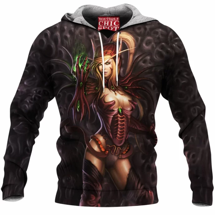 Valeera Sanguinar Warcraft Fleece Hoodie