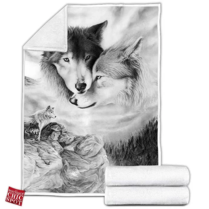 Wolf Mates Fleece Blanket