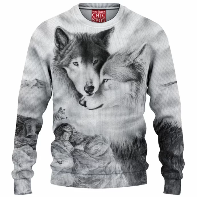 Wolf Mates Knitted Sweater