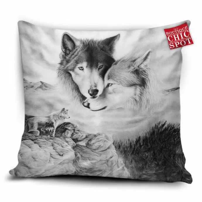 Wolf Mates Pillow Cover