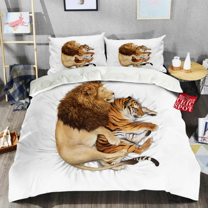 Lion And Tiger Bedding Set