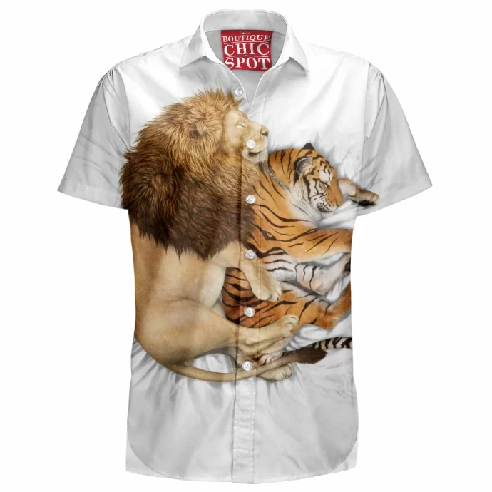 Lion And Tiger Hawaiian Shirt