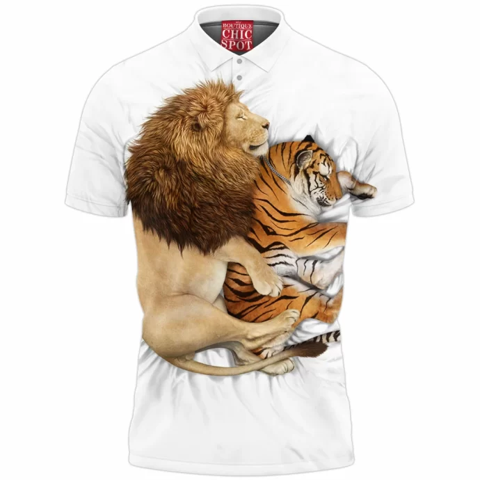 Lion And Tiger Polo Shirt