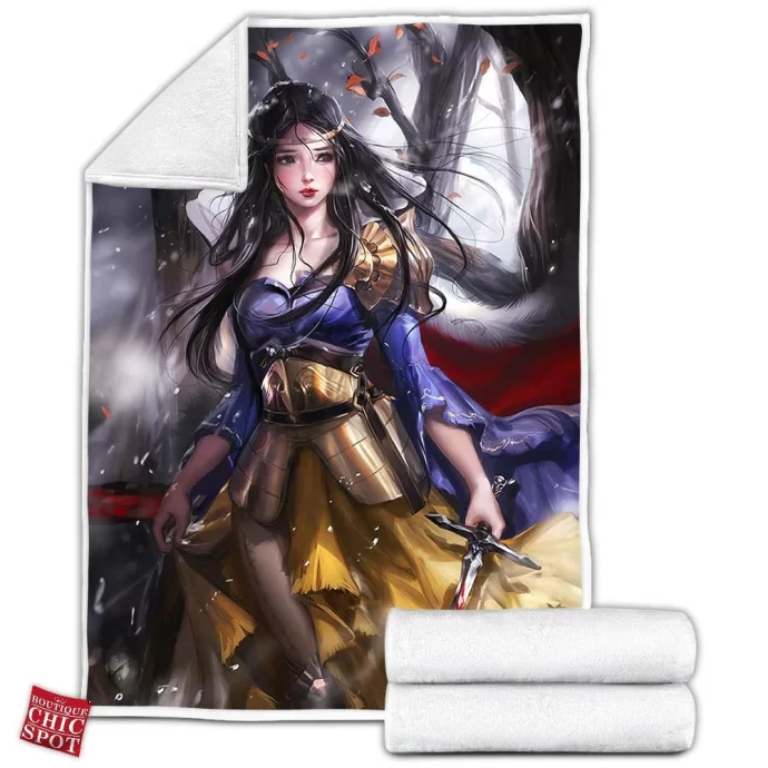 Snow White Fleece Blanket