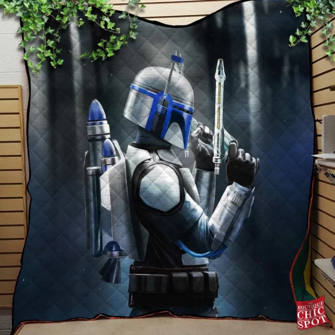 Jango Fett Quilt Blanket