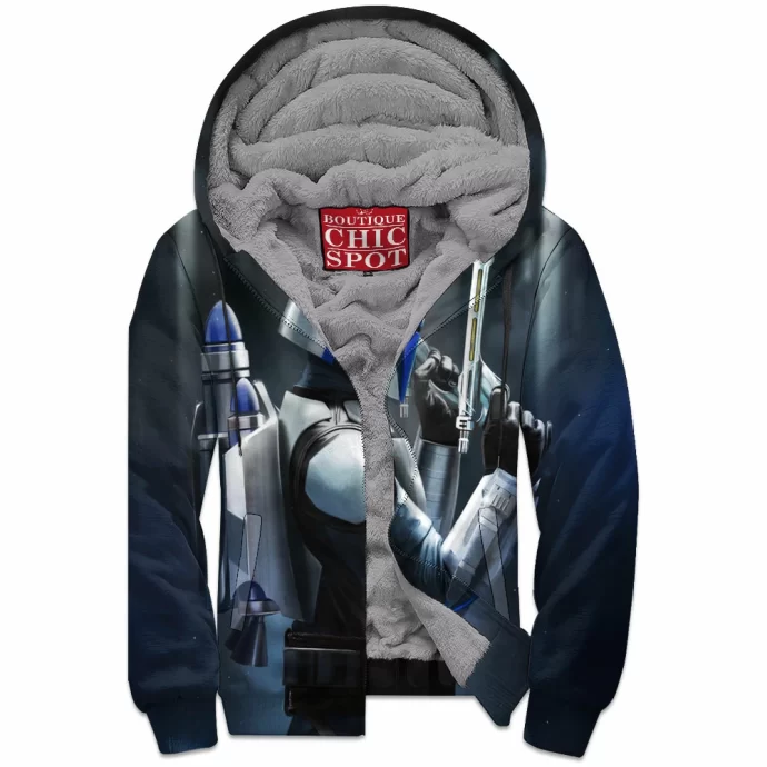 Jango Fett Zip Fleece Hoodie