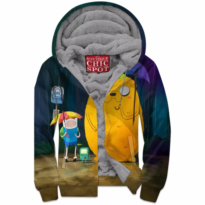 My Neighbor Totoro Jake Zip Fleece Hoodie