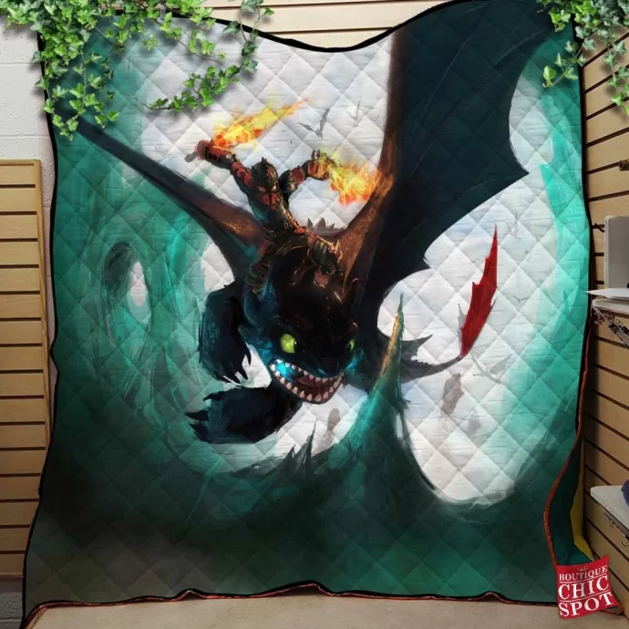 How To Train Your Dragon Quilt Blanket