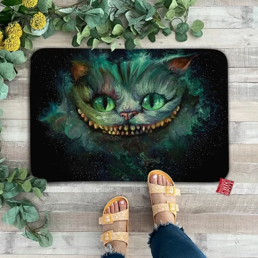 We Are All Mad Here The Cheshire Cat Doormat