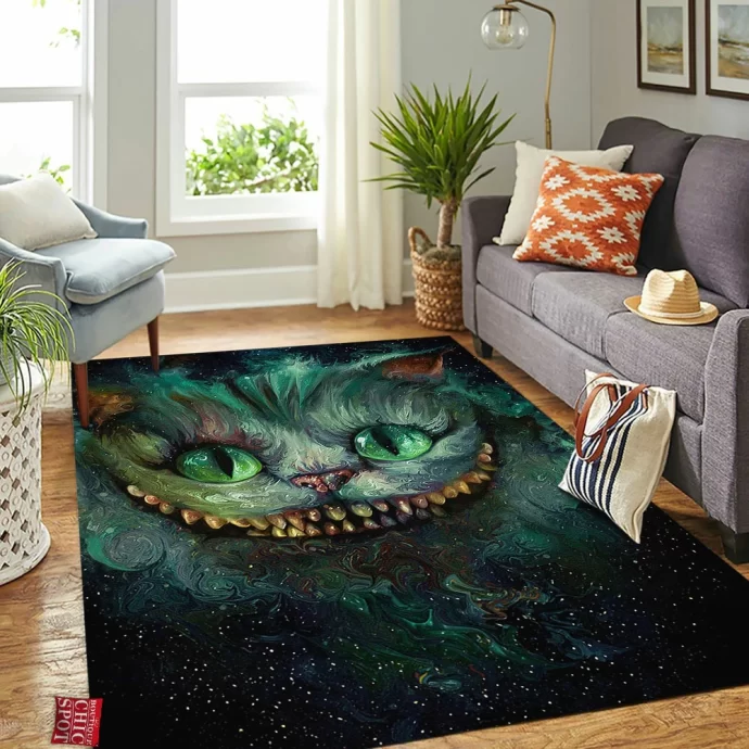 We Are All Mad Here The Cheshire Cat Rectangle Rug