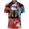 Sci-Fi Polo Shirt, Star Wars Polo Shirt, The Mandalorian Polo Shirt