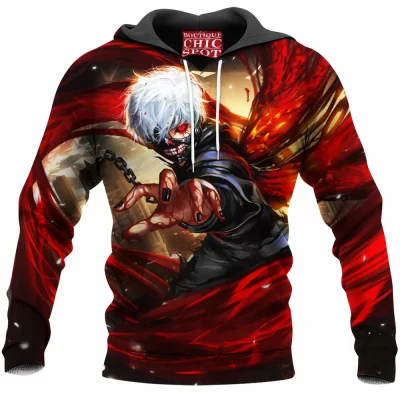 Kaneki Hoodie, Anime Hoodie, Tokyo Ghoul Hoodie