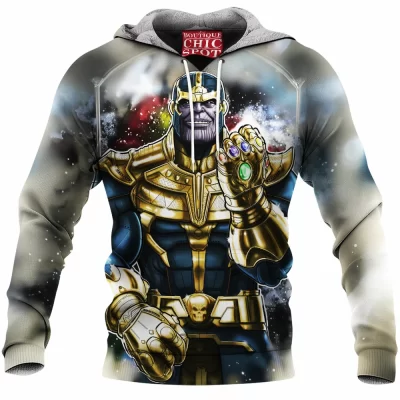 Comic Fleece-Hoodie, Thanos Fleece-Hoodie